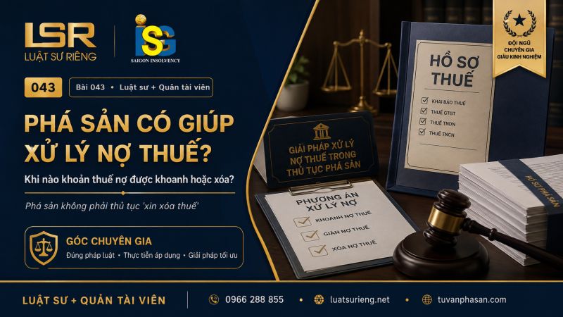 Phá sản có xử lý được nợ thuế không