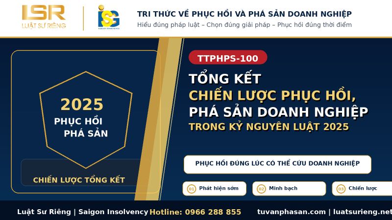 Tổng kết chiến lược phục hồi – phá sản doanh nghiệp 2025
